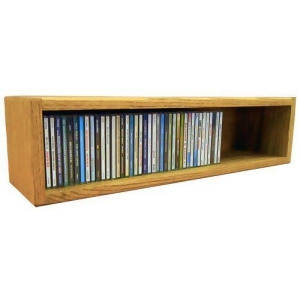 Solid Oak desktop or shelf Cd Cabinet- Honey Oak Model 103-2 - All