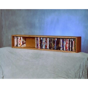 Solid Oak Wall or Shelf Mount Dvd/vhs tape/Book Cabinet Model 110-4 W - All