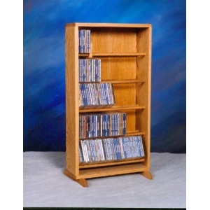 Solid Oak Dowel Cabinet for CD's Model 506-18 - All