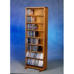 Solid Oak Dowel Cabinet for CD's Model 806-18 - All