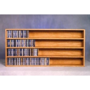 Solid Oak Wall or Shelf Mount Cd Cabinet Model 403-4 - All