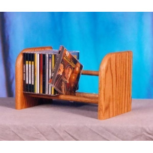 Solid Oak 1 Row Dowel Cd Rack Model 104 - All