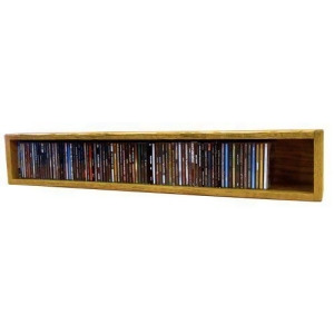 Solid Oak desktop or shelf Cd Cabinet- Honey Oak Model 103-3 - All