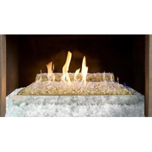 G21gl24 Vent Remote Glass Burner with Gold Trim Natural Gas - All