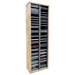 Solid Oak desktop or shelf Cd Cabinet- Honey Oak Model 209-3 - All
