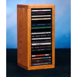 Solid Oak desktop or shelf Cd Cabinet Model 109-1 - All