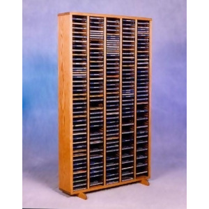 Solid Oak Tower for CD's Model 509-4 - All