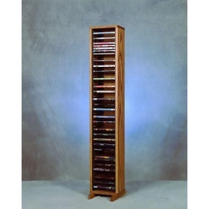 Solid Oak Tower for DVD's Model 110-4 Dvd - All