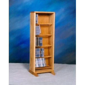 Solid Oak Dowel Cabinet for CD's Model 506-12 - All