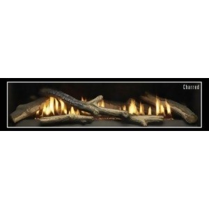 Ceramic Fiber 5 Piece Charred Fireplace Log Set- Logs Only - All