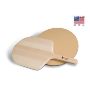 Kettlepizza Wooden Pizza Peel and Cordierite Stone Kit - All
