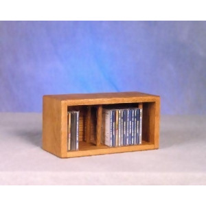 Solid Oak desktop or shelf Cd Cabinet Model 103D-1 - All