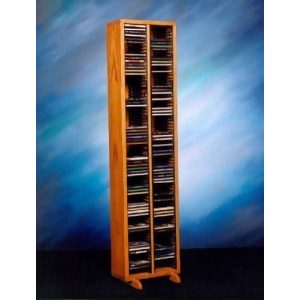 Solid Oak Tower for CD's Model 209-4 - All