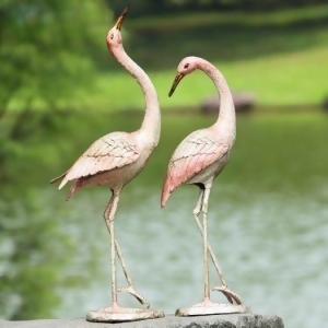 Flamboyant Crane Garden Pair - All