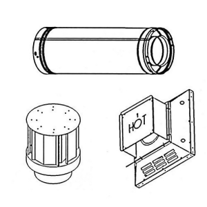 Superior Horizontal Termination for 4.5 Rigid Chimney Small Square - All