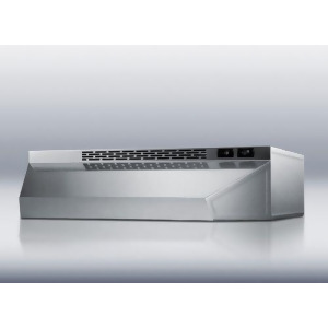 Convertible range hood 24 inch wide stainlees steel finish - All