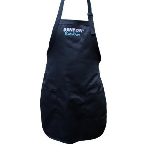 Black Embroidered Kitchen Bbq Apron With Two Pockets - All