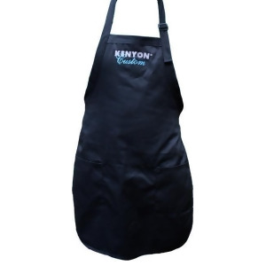 Black Embroidered Kitchen Bbq Apron With Two Pockets - All