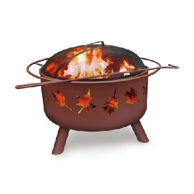 Tree Leaves Fire Pit Georgia Clay From Shop Chimney At Shop Com