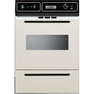 Summit Bisque Gas wall Oven with Electronic Ignition - All