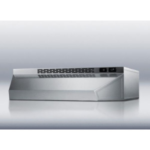 Ductless range hood 24 inch wide in stainless steel finish - All