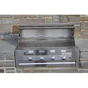 Lazy Man Barbecue Four Broiler Burners Built in Grill Propane Model - All