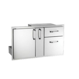 36-Inch Access Door w/Platter Storage and Double Drawer - All