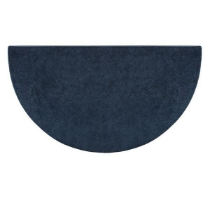Flame Polyester Half Round Rug Midnite Blue - All