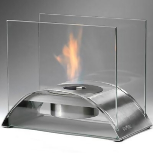 Eco-feu Sunset Stainless Steel Bio-Ethanol Tabletop Fireplace - All