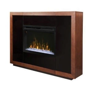 Salazar Mantel Electric Fireplace Acrylic Ice Firebox - All