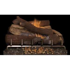 Mnf24 Od 24 Ng Stainless Electric Burner w/ 30 Giant Timber Logs - All
