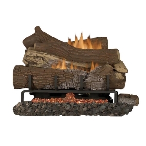Mnf24 Vf 24 Lp Ember Bed Millivolt Burner w/ 30 Giant Timber Logs - All