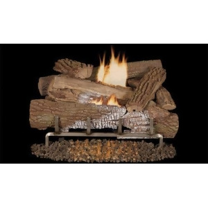 Mnf24 Od 24 Ng Stainless Electric Burner w/ 24 Mossy Oak Logs - All