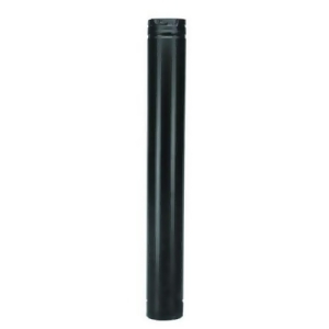 Pelletvent Pro 3 x 6 Pipe Stainless Steel Inner Black Outer - All