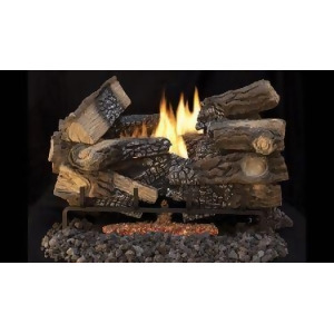 24 Triple Flame Elec. Burner w/Ember Bed-Natural Gas- Burner Only - All