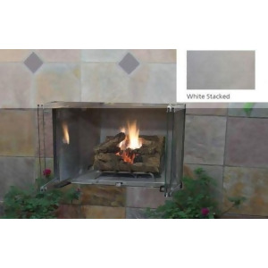 Superior 42 Outdoor Vf Millivolt Ng Fireplace White Stacked Liner - All