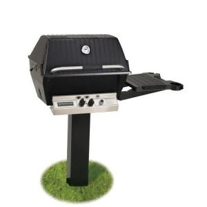 Broilmaster Natural Gas Deluxe Grill Package with Stainless Steel Grids 48 In-Ground Post - All