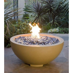 32 Fire Bowl in Black Lave Finish with Aweis System Natural Gas - All