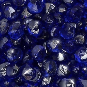 10 lbs. Fire Diamond 1 Cobalt Reflective Fire Glass - All