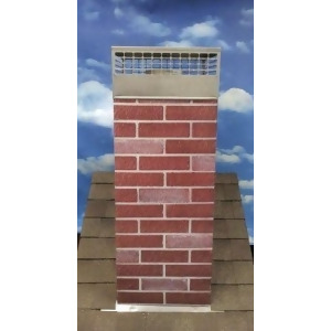 Red Brick Chimney Housing Kit 18 x 18 x 72 - All