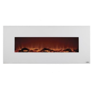 Ivory 50 Wide Wall Mounted Electric Fireplace White - All