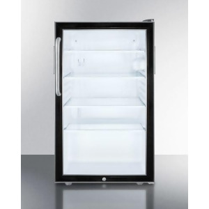 Summit Built-in Under-Counter 20 All-Refrigerator with Glass Door - All