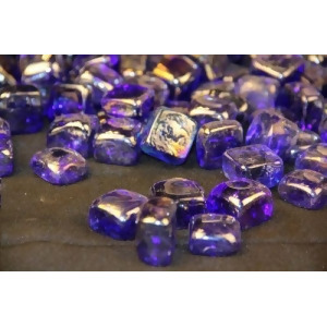 3 Pound Octagon Container 1 Dark Blue Glass Ice Cubes - All