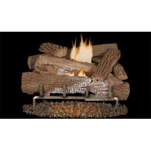 Mnf24 Od 24 Ng Stainless Electric Burner w/ 30 Mossy Oak Logs - All