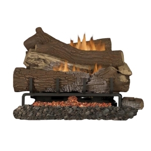 Mnf24 Vf 24 Ng Ember Bed Millivolt Burner w/ 30 Giant Timber Logs - All