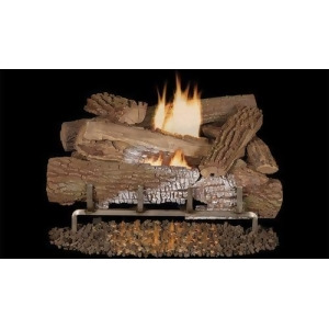 Mnf24 Od 24 Lp Stainless Electric Burner w/ 30 Mossy Oak Logs - All