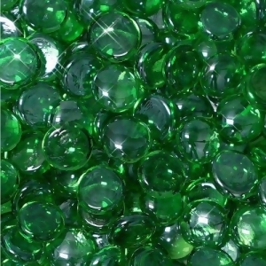10 lbs. Fire Drop 1/2 Emerald Reflective Fire Glass - All