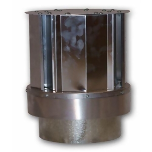 Vertical Round Termination for 5 x 8 Coaxial Chimney- Galvanized - All
