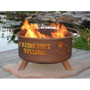 Fresno State Bulldogs Fire Pit by Patina Products 24 Cold Rolled Steel Rust Finish - All