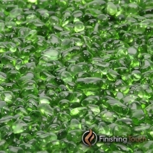 1 Pound Bag 1/4 Electric Green Glass Pebbles - All